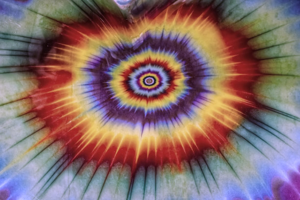 圆形彩色折光纹