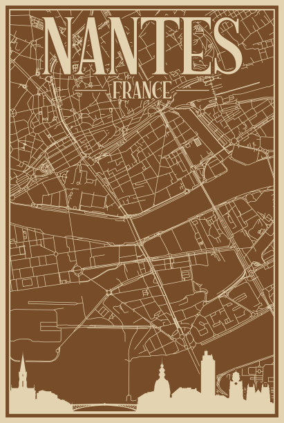 法国复古城市海报