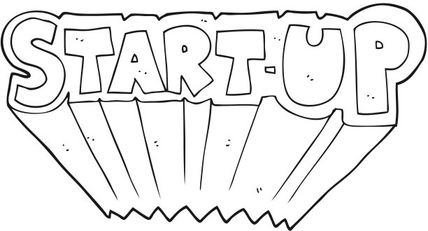 传统包子铺线描插画