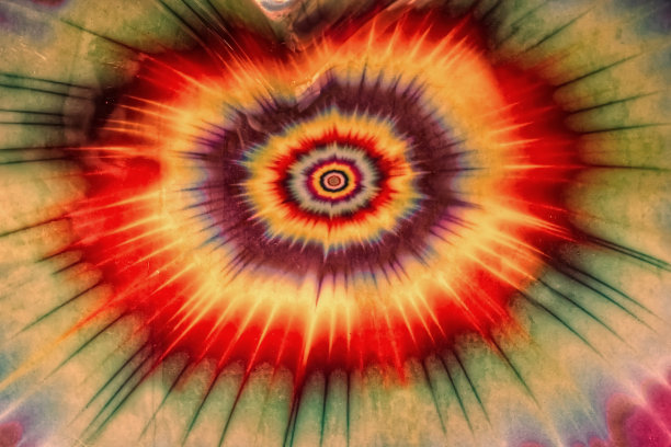 圆形彩色折光纹