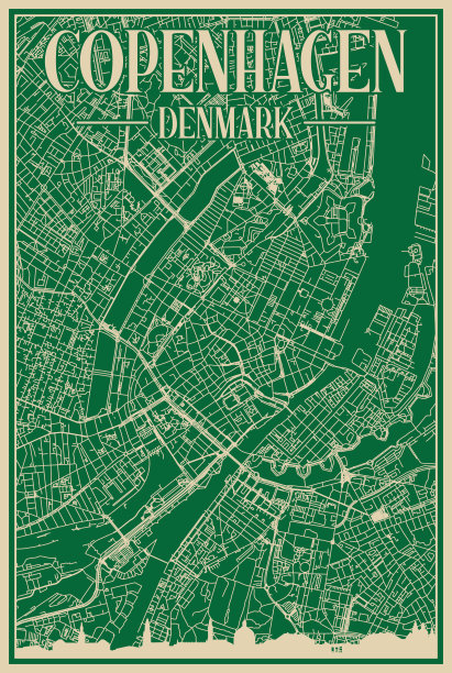 丹麦旅游丹麦线描