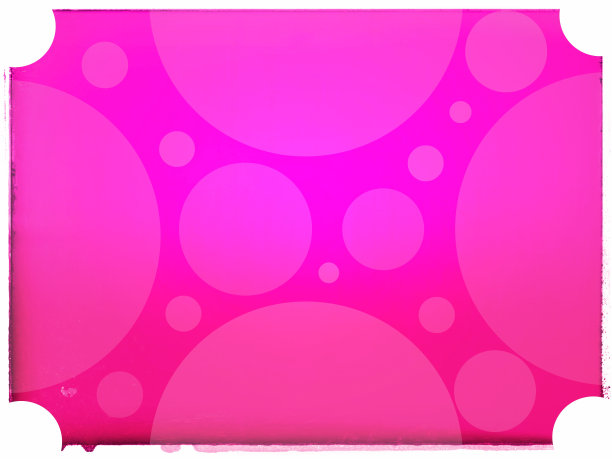 水彩粉色几何圆形挂画装饰画