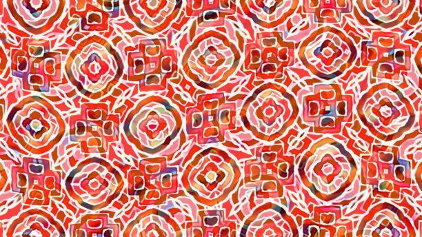 红底格纹服饰图案