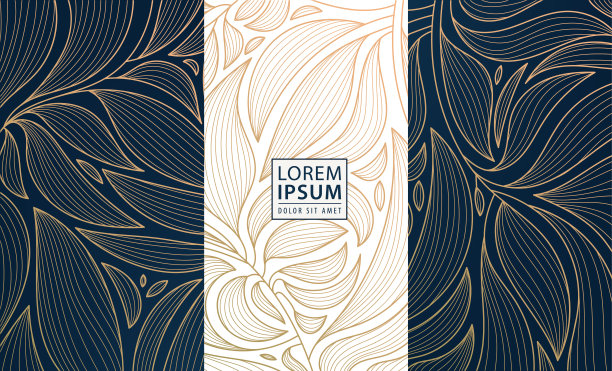 金色抽象格子纹