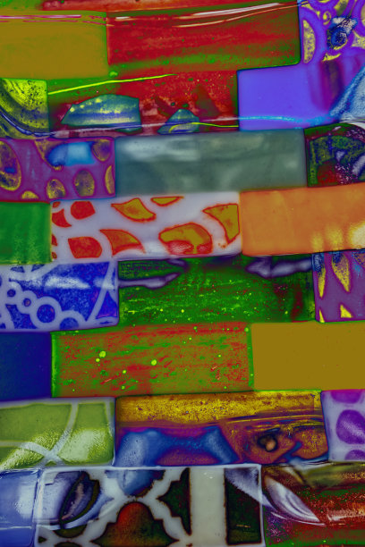 圆形彩色折光纹