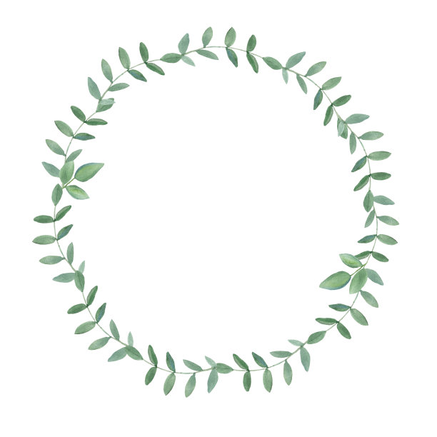 绿色精美圆形花纹图案