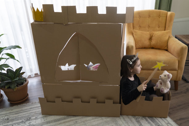 纸板城堡纸板玩具