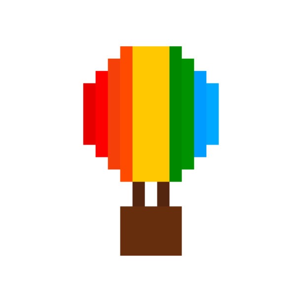 热气球彩虹logo
