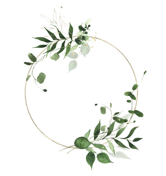 精美蓝绿色圆形花纹图案