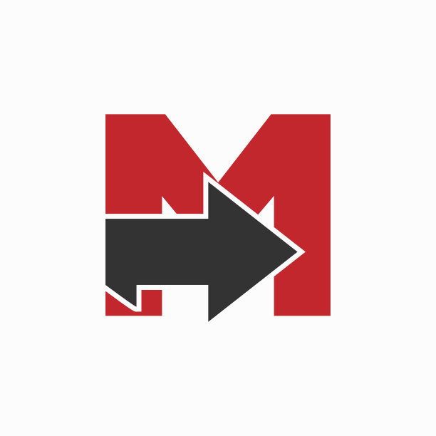 金融财富标志m字母标志设计