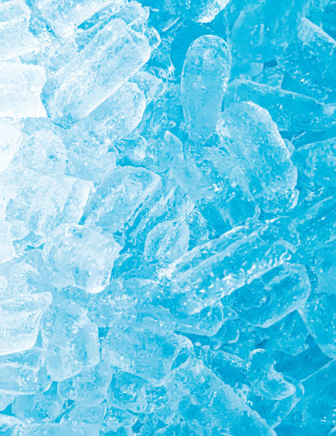 蓝色冰面纹理背景图