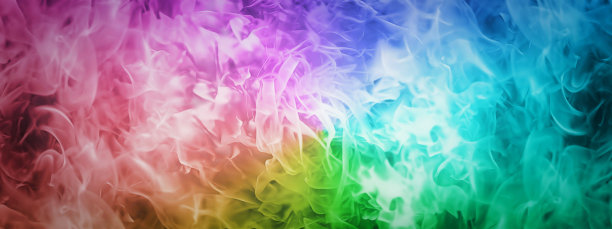 炫彩流动的火焰抽象图案