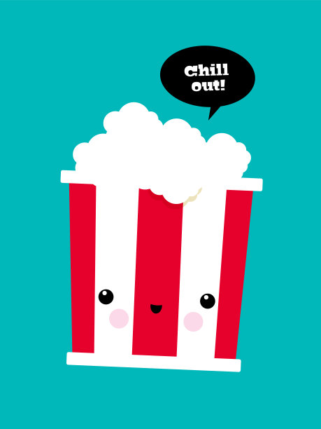 爆米花矢量文字