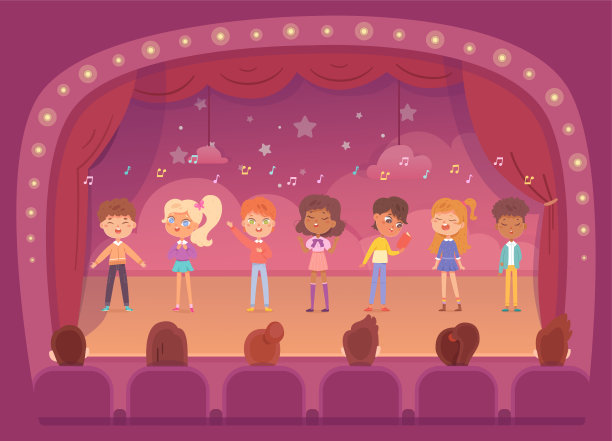 幼儿园儿童舞台背景