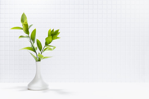 清新绿色方块背景图案