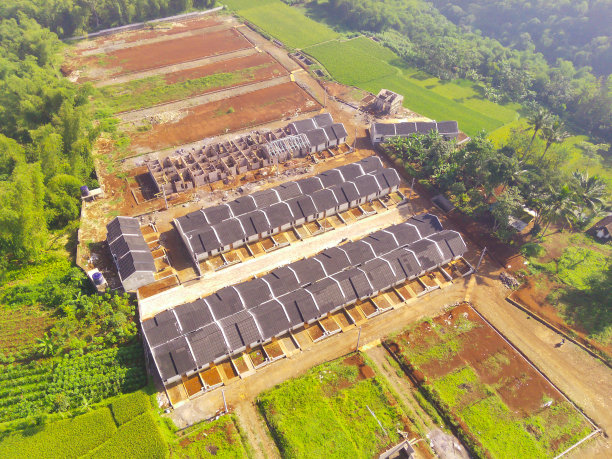 航拍高清鸟瞰城市建筑风光组合