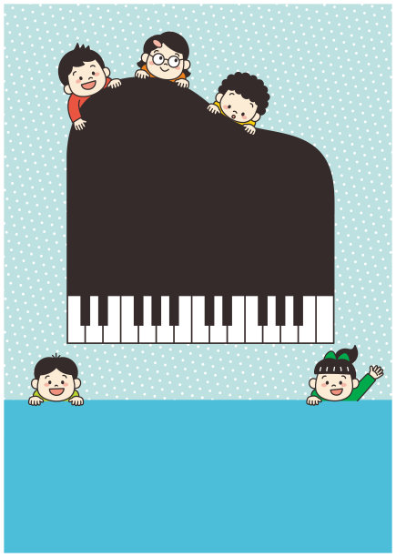 少儿钢琴海报