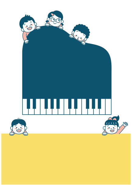 少儿钢琴海报