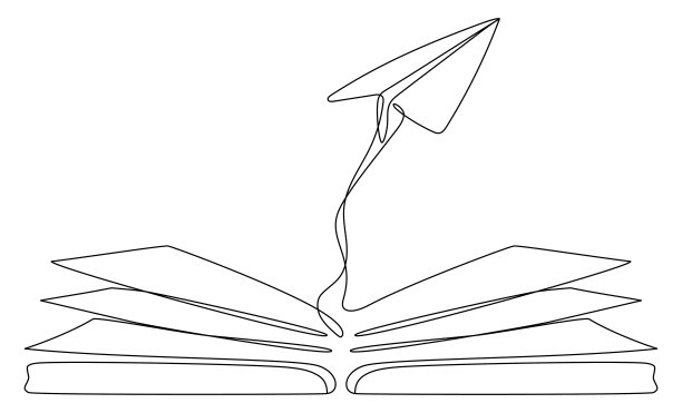 书籍飞机信封