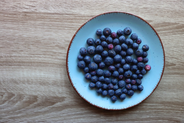 蓝莓,浆果,甜点心