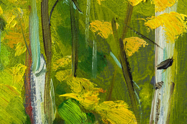 流彩色彩艺术油画