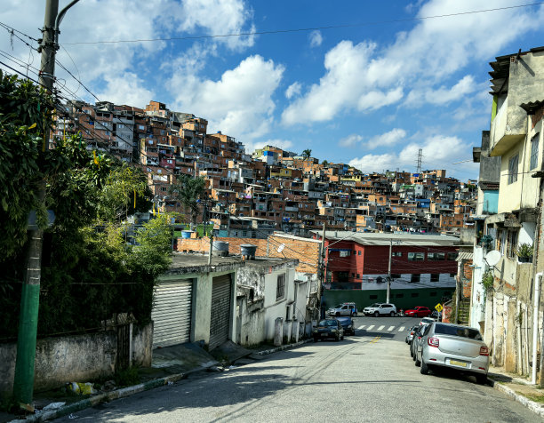 南美洲,巴西,圣保罗,贫民窟