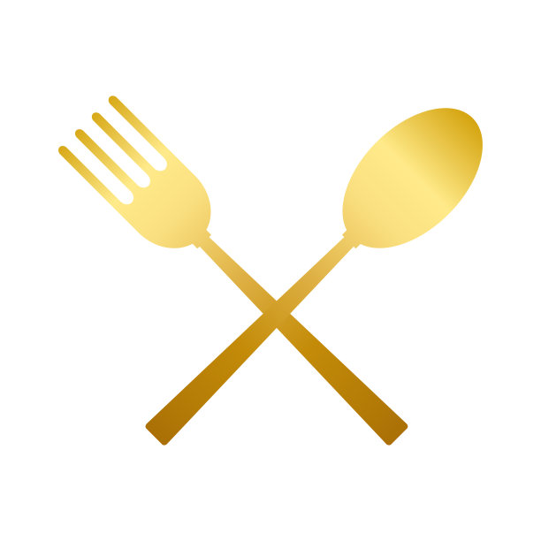 刀叉组合logo
