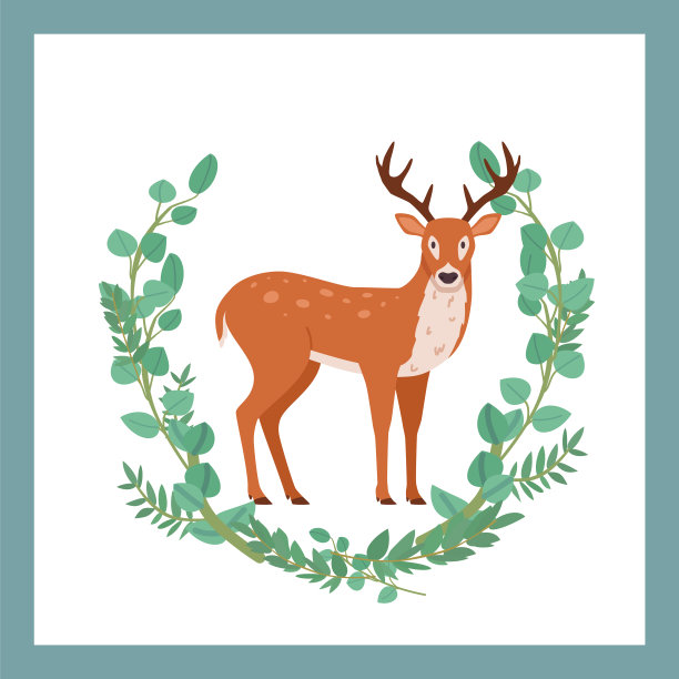 圣诞装饰,季节,鹿