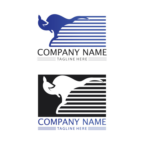 澳洲袋鼠logo标志设计