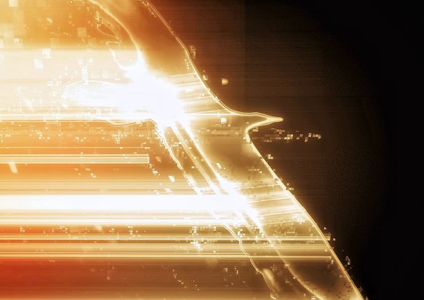 金红色凤凰插画