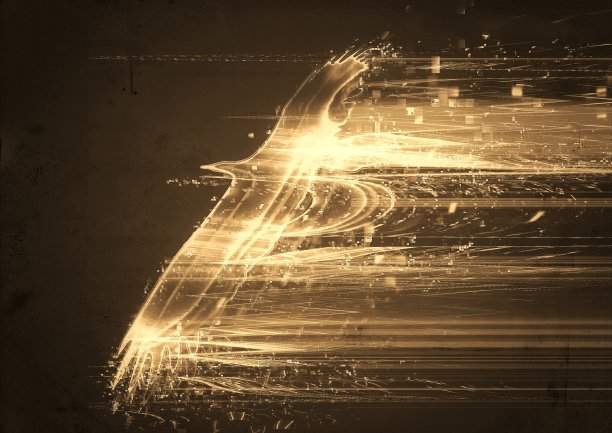 金红色凤凰插画