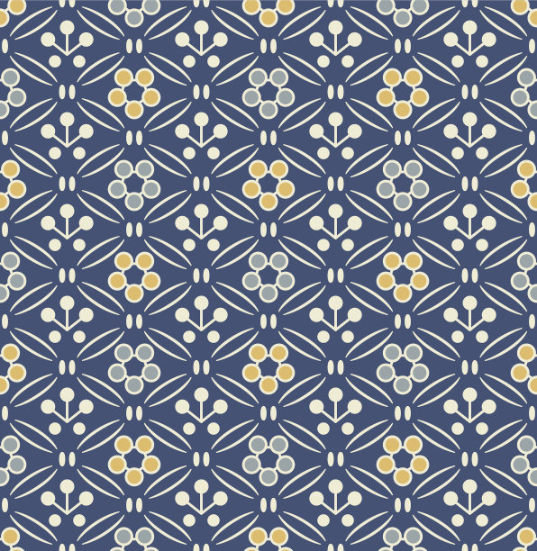 精美圆形花纹图案素材