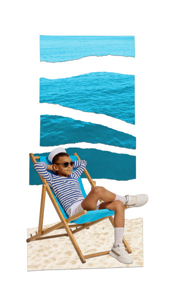 暑假游泳竖版海报