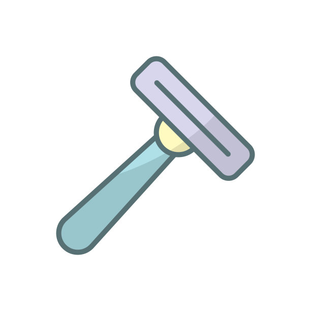 矢量插图简约生活用品镜子