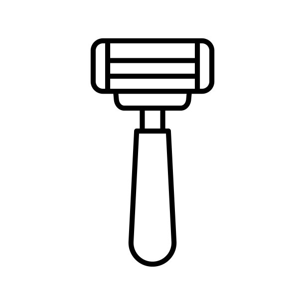 矢量插图简约生活用品镜子