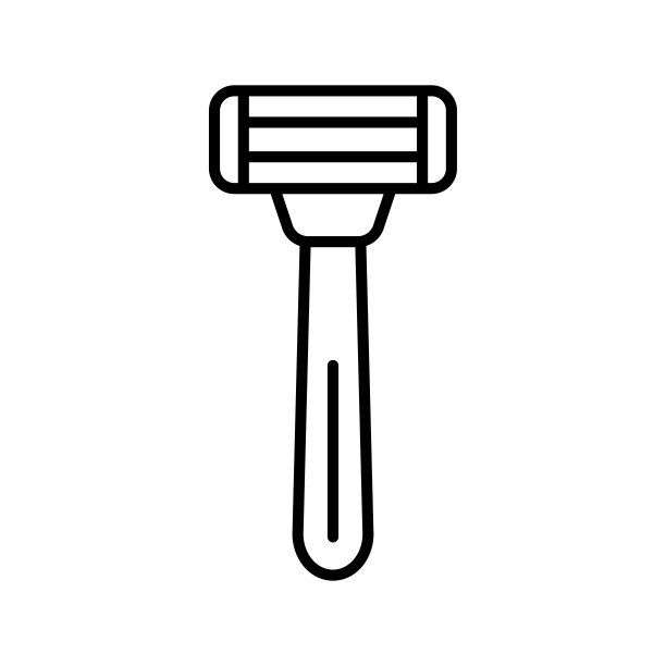 矢量插图简约生活用品镜子