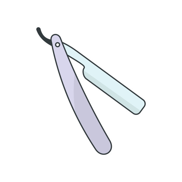 矢量插图简约生活用品镜子