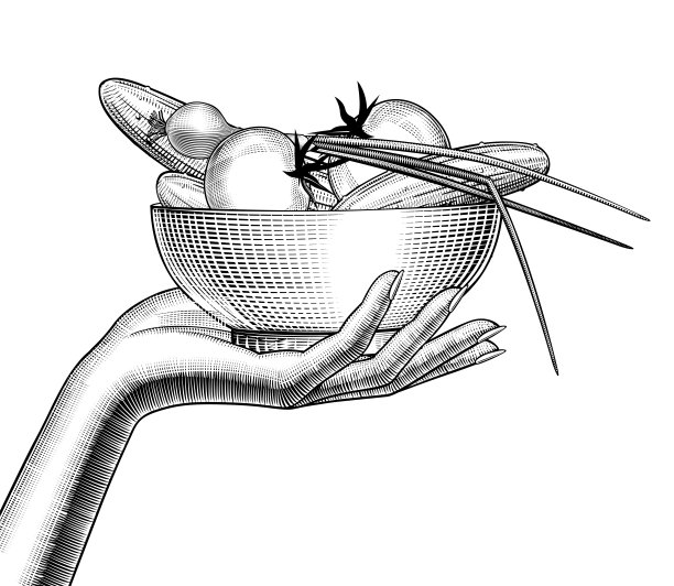 中餐店卡通形象