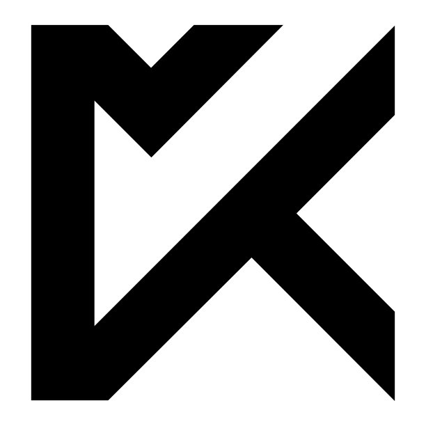 km字母logo设计