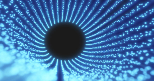 矢量彩色立体分形图案