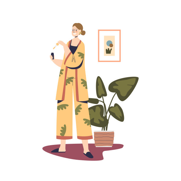 日常生活场景插画