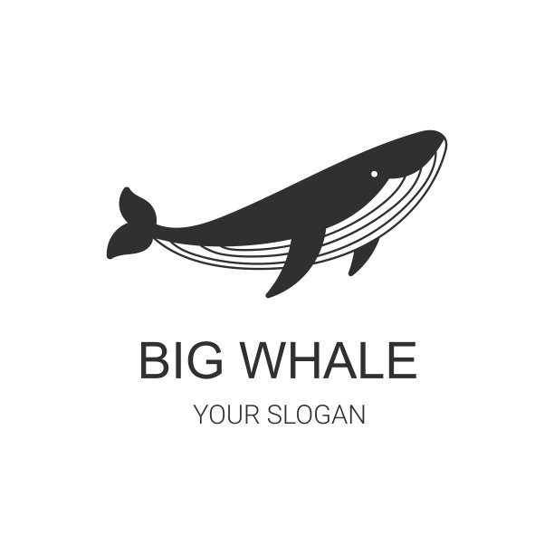 创意鲸鱼logo设计