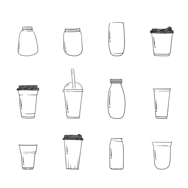 奶茶杯图案设计