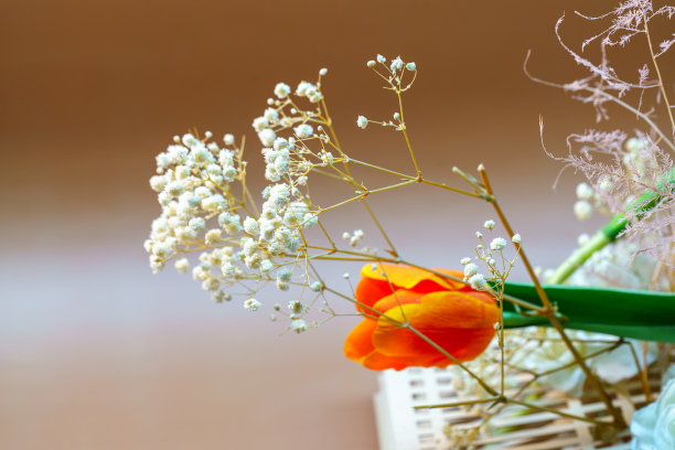 红色婚礼花艺素材