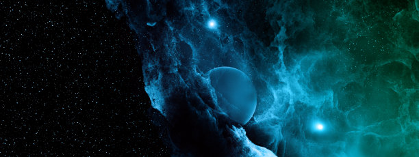 高清炫彩星空背景素材