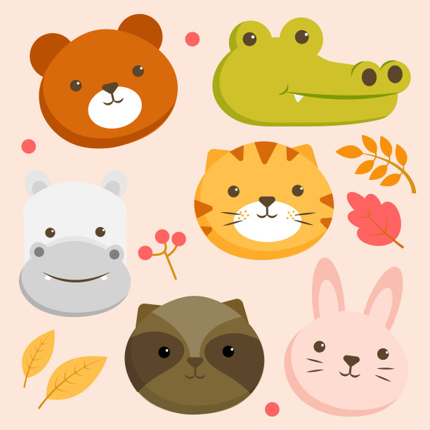 治愈动画图片贴纸插图