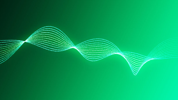 矢量彩色立体分形图案