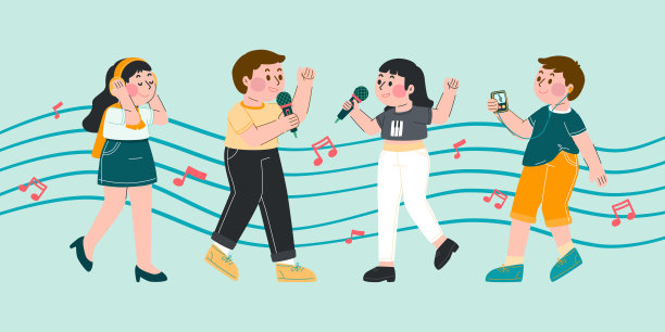 音响音符乐器唱吧唱k