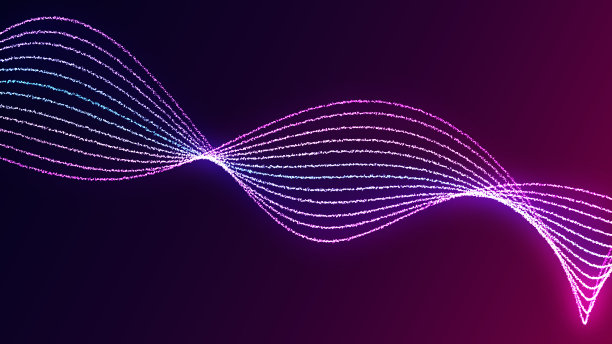 矢量彩色立体分形图案