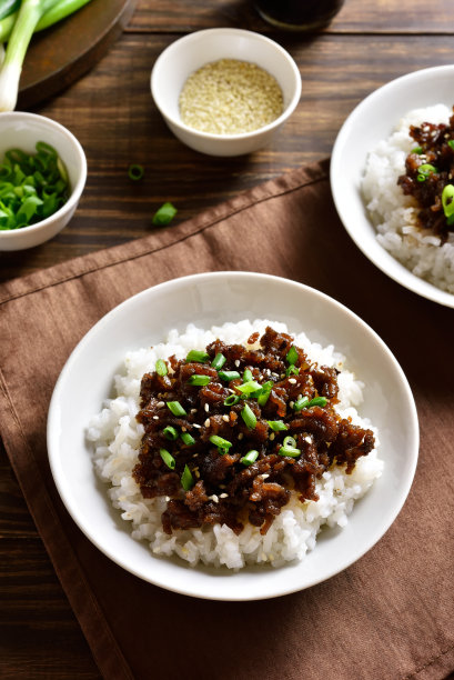 煮熟,格子烤肉,肉末